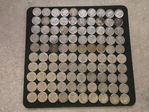 2 Rolls 90% Silver Roosevelt Dimes ($10 Face Value) – Junk Silver