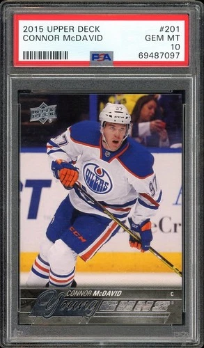 2015 Upper Deck #201 Connor McDavid Young Guns Edmonton Oilers PSA 10 Gem Mint