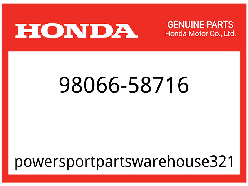 Honda OEM Part 98066-58716 SPARK PLUG DR8HS NGK