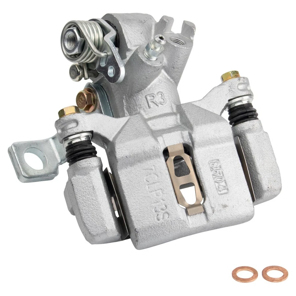 New Rear Disc Brake Caliper with Bracket & Hardware Pair for Honda Acura - Image 2 of 4