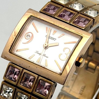 Orient Lady Rose Quartz Dress Watch, 24.1mm, wrist 16.5cm/6.5in NB/NA