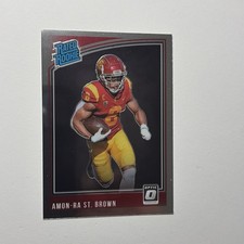 2021 Panini Chronicles Draft Picks Optic Rated Rookie Amon-Ra St Brown #224 RC
