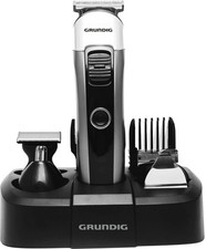 Grundig MGK6841 Haarschneider Barttrimmer Set Akku silber 1-23mm