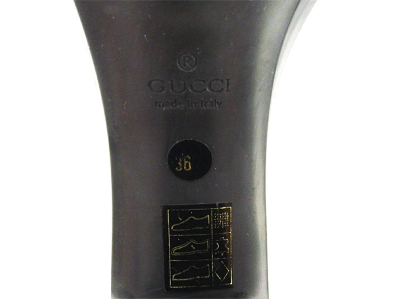 GUCCI Sandals GG Canvas #36C Chky Heel Black Men's Brand High Brand Vintage thumbnail 10