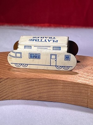 Vintage 1930 Cracker Jack Playtime Trailer RV Camper Rare Tin Litho Prize Toy