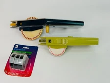 Vintage Dymo M20 and M6 Handheld Label Makers with Label Tape