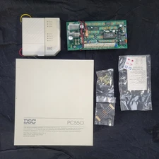 DSC PC550 Control Board and Back Box For Security System *Open Box* Never Used