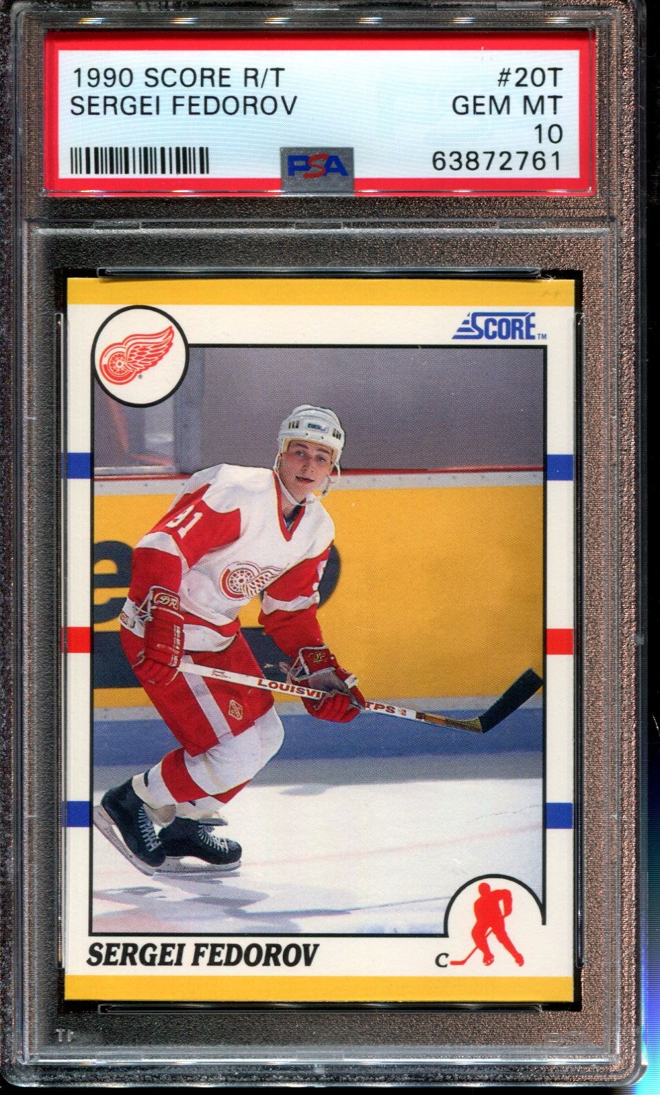 1990 SCORE ROOKIE TRADED #20T SERGEI FEDOROV RC HOF PSA 10