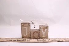 CWI Gifts 3-Set Burlap Joy Blocks