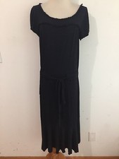 Marc by Marc Jacobs Cap Sleeve Scoop Neck Knit Shift Dress Black Size M