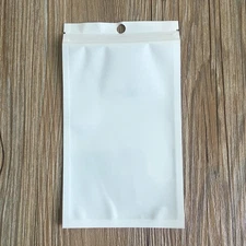 White Clear Self Seal Hang Hole Plastic Retail Bags Packaging Pouches Reclosable