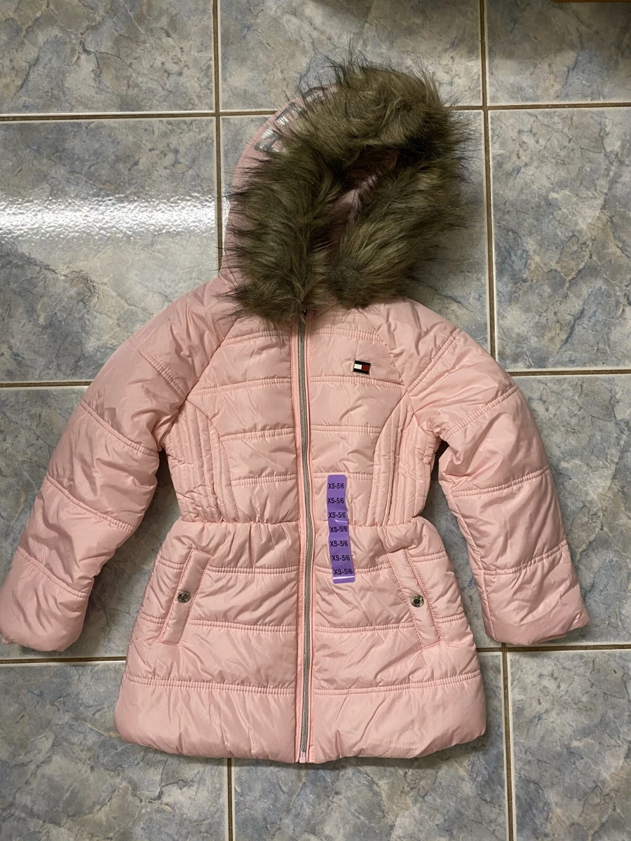 Tommy hilfiger faux fur hooded puffer coat sale