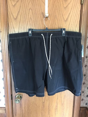 Roundtree & Yorke Big Man Black Trunks Men's Swimwear NWT $52 - Size 4XB - Picture 4 of 5