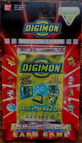 1999 DIGIMON DIGI-BATTLE SERIES 2 BOOSTER BLISTER PACK ~ Original Factory Sealed
