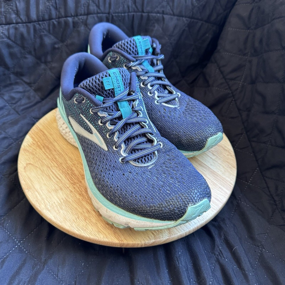 Brooks Ghost 11 1202771B493 Blue Running Shoes Sneakers Womens Size 9