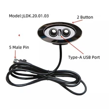 2 Button 5 Pin Switch Controller JLDK.20.01.03 with USB for Lift Chair Recliner