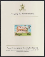 31276 - ANTIGUA 1976  PREMIER'S OFFICE  75c on FORMAT INTERNATIONAL PROOF CARD