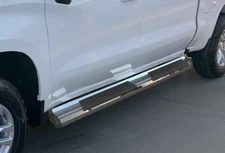 APS S-Series Running Boards-Polish 19-25 Silverado/Sierra Crew WB03SAG1S