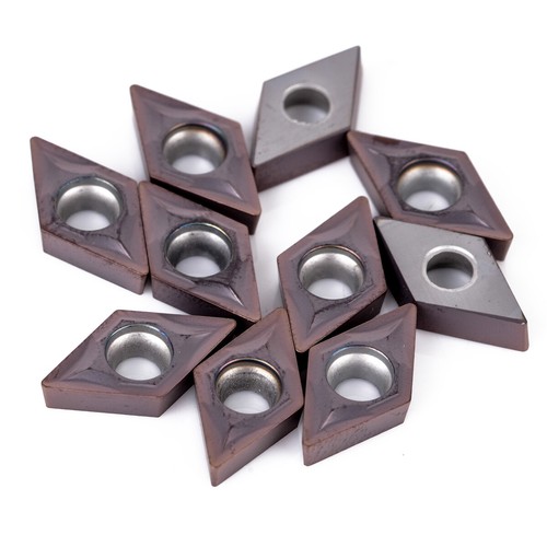 10Pcs DCMT0702 YBC205 CARBURO INSERTI PER TORNITURA Tornio Strumento PVD BN - Foto 5 di 8