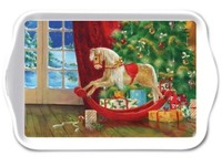 Tablett, Tray Wooden Rocking Horse 13X21Cm Ambiente | Schaukelpferd