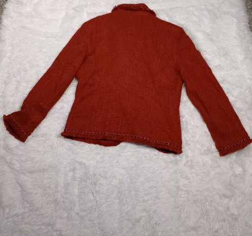 DIALOGUE ORANGE BLAZER JACKET SIZE 12 - Picture 12 of 17