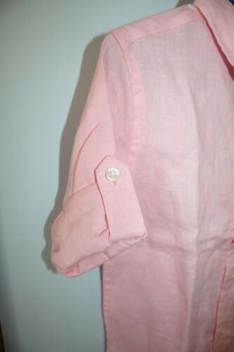 NWT Janie and Jack Boys 2T Pink Linen Dress Shirt & White Twill Dress Pants Set - Picture 3 of 7