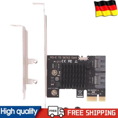 Desktop Computer PCI-E 1x auf SATA3.0 2 Port Riser 6 Gbps PCI Express Adapter