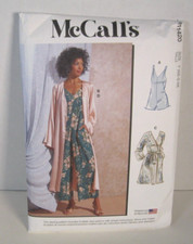 McCall's 11420/8261 Easy Romper, Jumpsuit Robe Misses' XS-M 4-14 Pattern UC