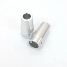 Axial Racing Wraith Silver CNC Aluminum Rear Lock-Outs STRSTA80071S