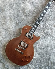 Gibson LP brown Skin Electric Guitar Mahogany Solid Body Chrome Parts