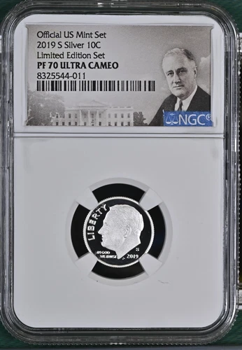 2019 S Silver Roosevelt Dime 10C Limited Edition NGC PF70 Ultra Cameo