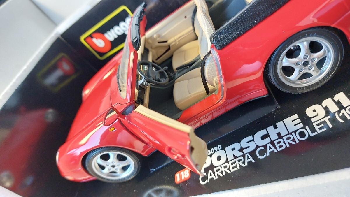 Bburago Porsche 911 Carrera Cabriolet 1:18 in Box Burago | eBay UK