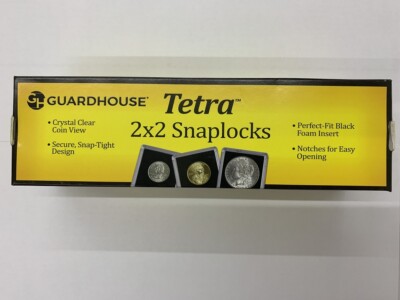 25 - Guardhouse 2x2 Tetra Snaplock Coin Holders for Dime 17.9mm