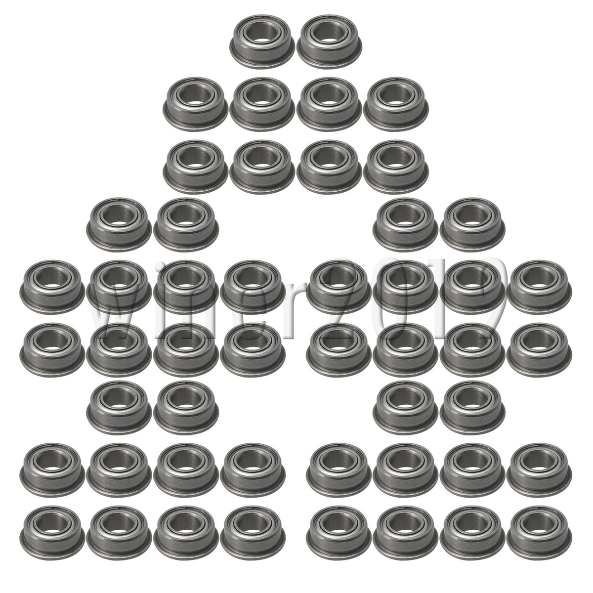 MF105ZZ Flanged Ball Bearing 0.5x1x0.4cm for Office Equipment