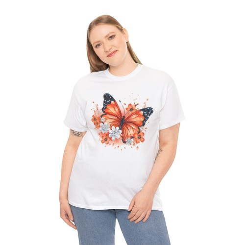 Butterfly Graphic Tee Women’s Aesthetic Oversized T-Shirt Trendy Retro Cute - Picture 12 of 85