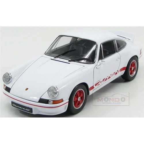 1:18 Welly Porsche 911 Carrera Rs 2.7 Coupe 1973 White Red WE18044WH Modellino - Immagine 2 di 2