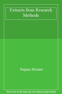 Extracts from Research Methods,Pagano Rosane