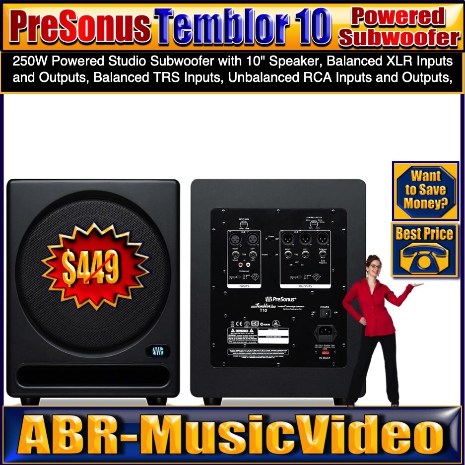 PreSonus Temblor T10 Active Studio 