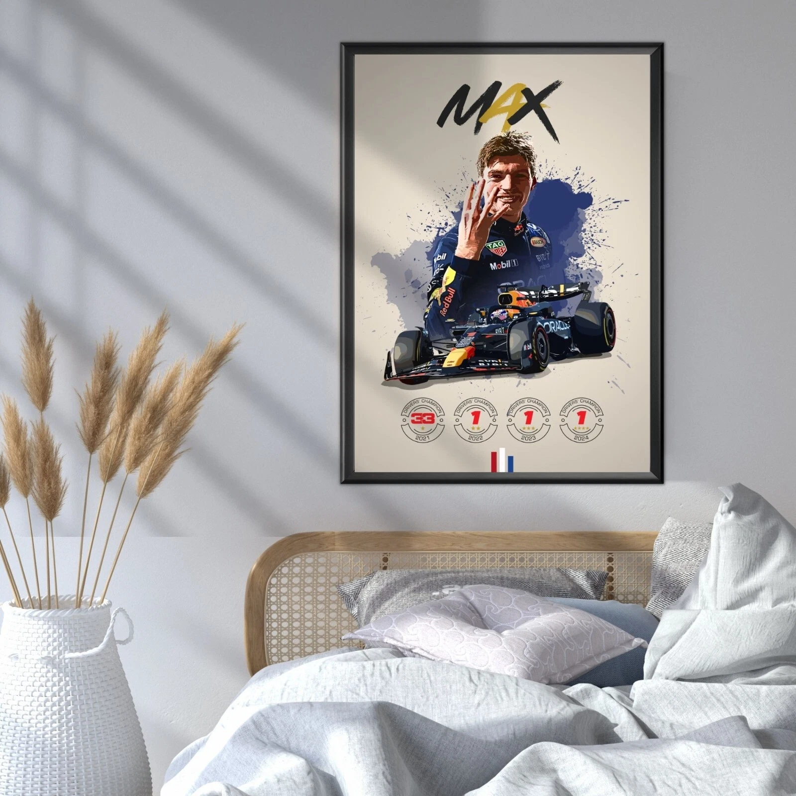 Max Ver Stappen Four-Time World Champion Poster