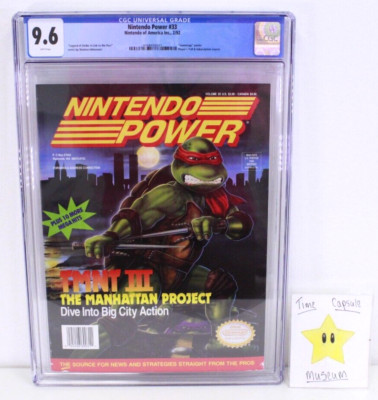 TMNT III Nintendo Power Magazine #33 02/1992 Cover CGC 9.6 W/ POSTER TOP POP NES