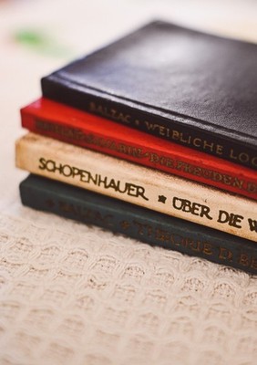Vintage 40er Jahre Deutsches Mini Bücher Set: Hyperion Sammlung mit Schopenhauer