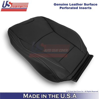 2018-2019 For Subaru Outback Genuine Leather Perf Passenger Top Seat Cover Black