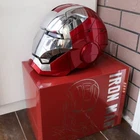 Iron Man Helmet Gold Mk5 60cm Wearable Voice Control LED Eyes Cosplay Adult Gift