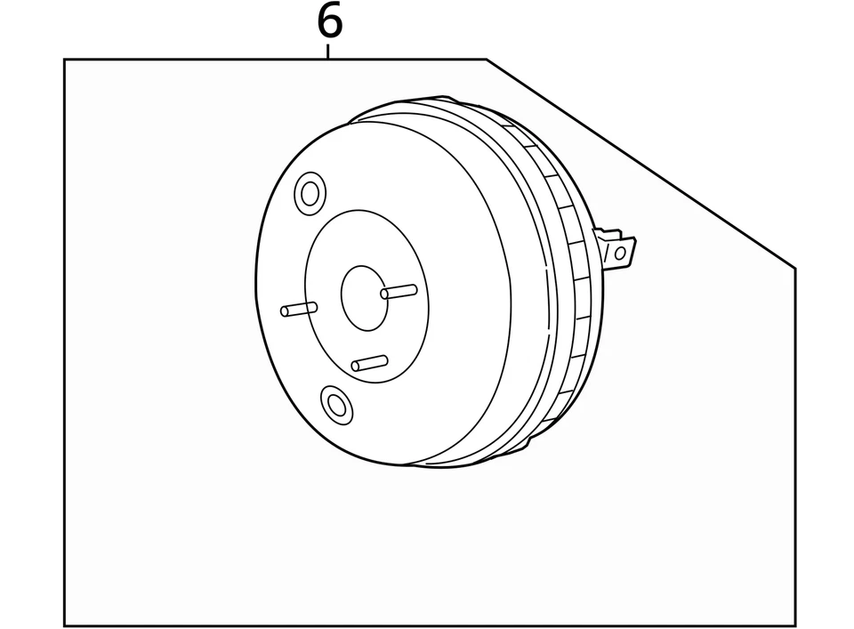 Power Brake Booster Fits 13-16 MKZ 982478 - Image 4 of 4