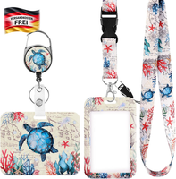 Ausweishalter Set Mit Lanyard Ausziehbar KartenhüLlen SchlüSselanhäNger BüRo