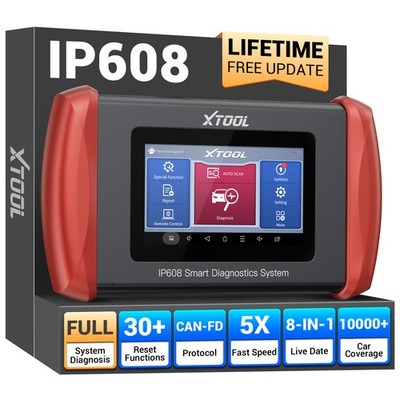 2026 XTOOL IP608 OBD2-Diagnosegerät, All-System-Scan-Tool mit 30+ Reset-Funktion