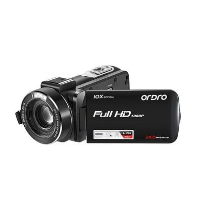 ORDRO Z82 24MP Full HD Camcorder DV Camera 10X Optical Zoom for Live Streaming - 