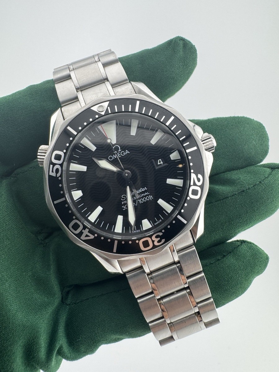 OMEGA Seamaster 300 2264.50 Quartz 41mm Black Wave Dial Men's