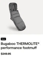 NWT Bugaboo  High Performance Footmuff  SOOOOO WARM! Retails $249.95