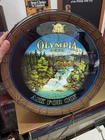 Vintage Olympia Waterfall Motion Beer Keg Sign 1980 "Ask For Oly" WORKS,